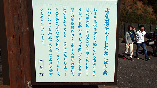 古生層チャートの大しゅう曲